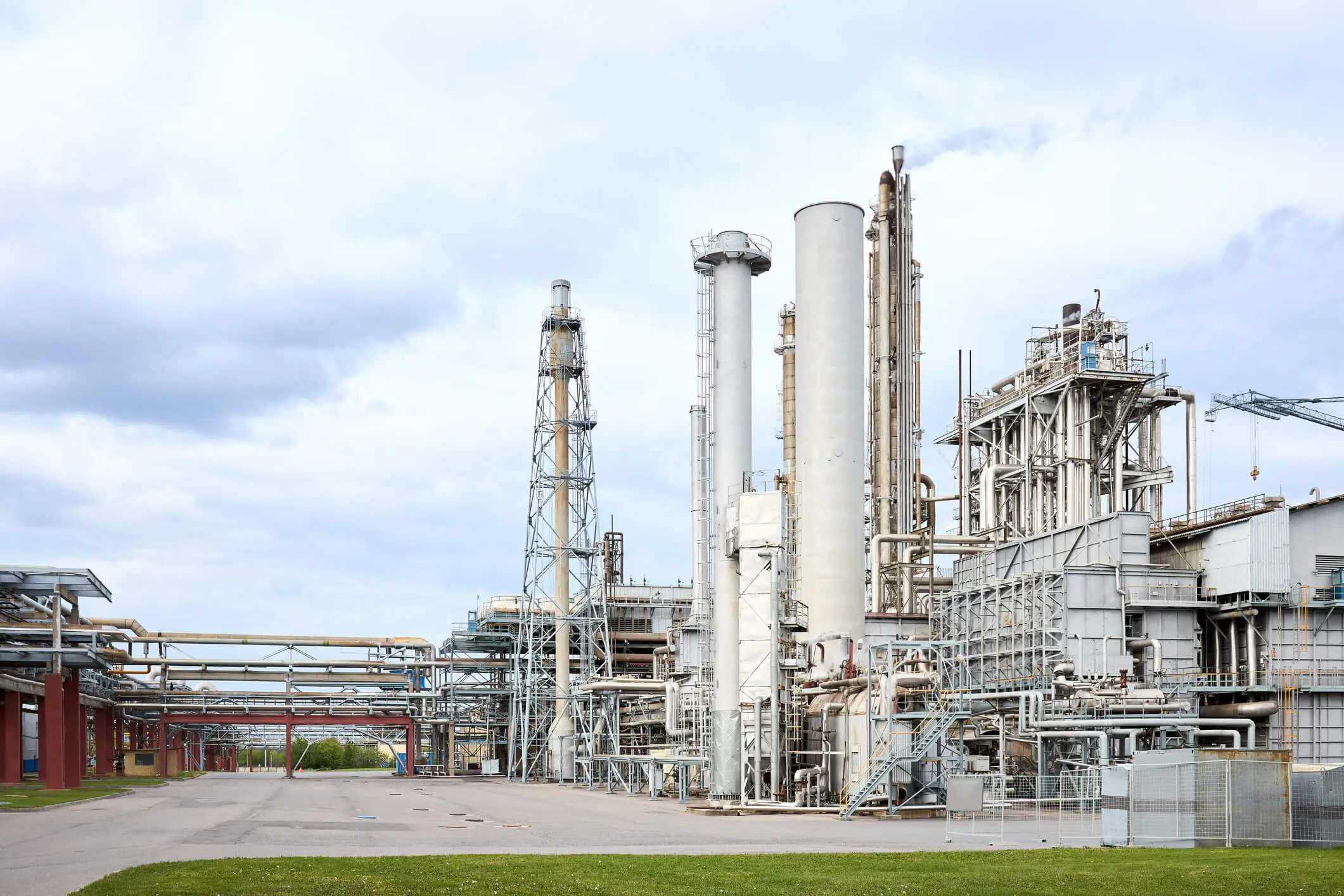 Ammonia Plant on a cloudy day