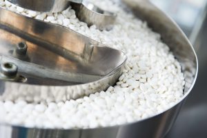 Tablets - solid dosage form obtained by compression of powders and granules containing one or more drug substances with or without the addition of auxiliary substances.