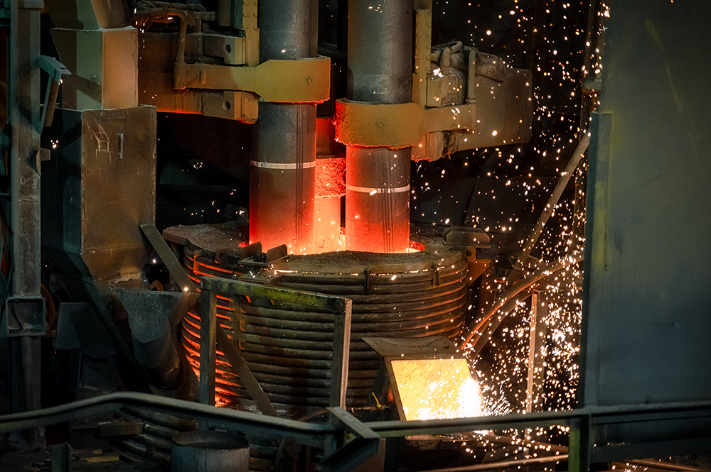 steel mill electric arc furnace electrodes